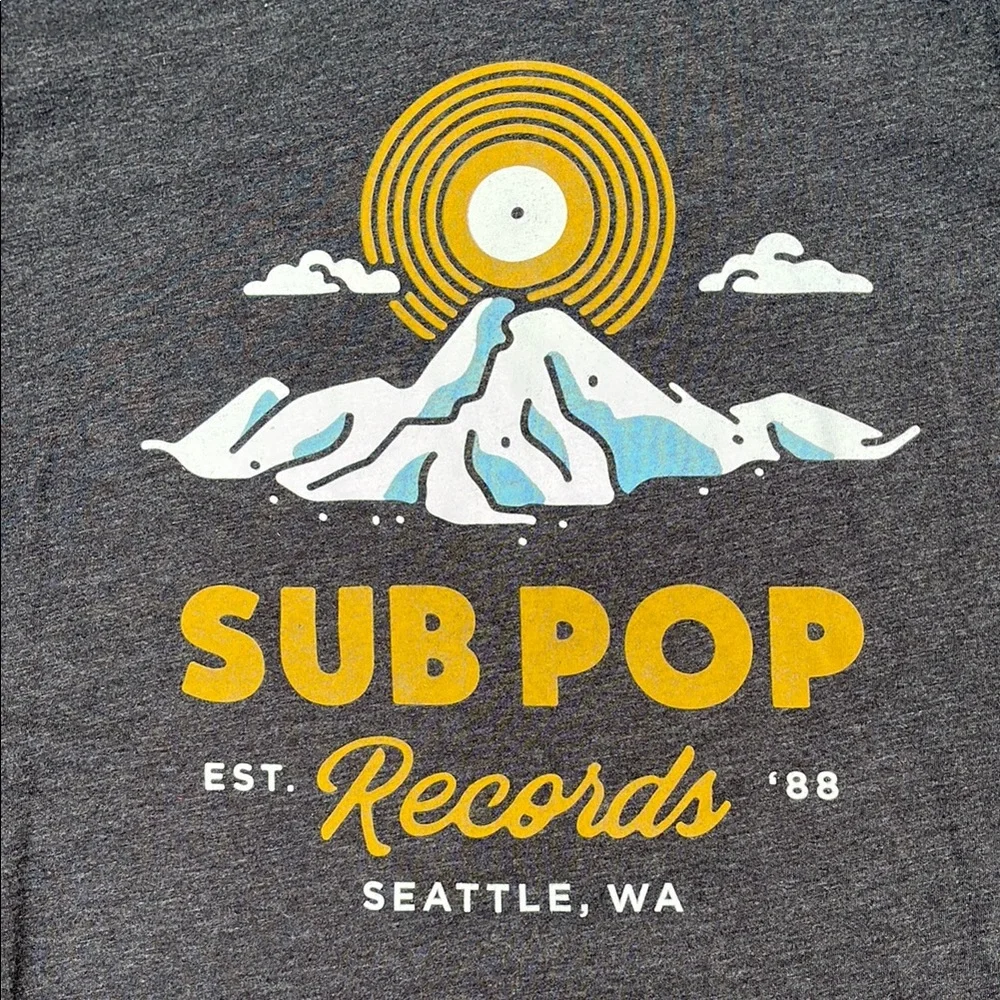 SUB POP Records Gray Tee - Picture 4 of 8
